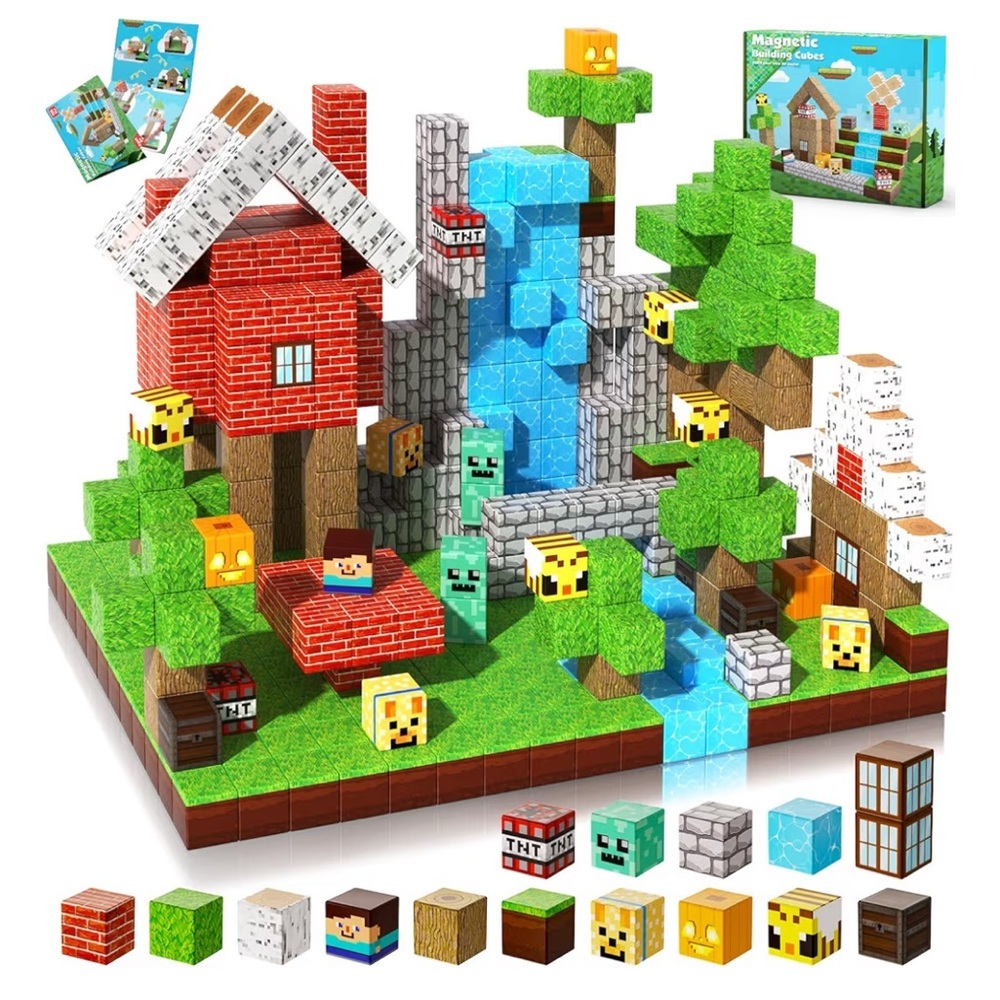 Magnetic Blocks-100PCS Magnetic Building Blocks (050)